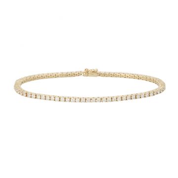 Lux | Tennis Bracelet Yellow Gold | 74 Diamonds