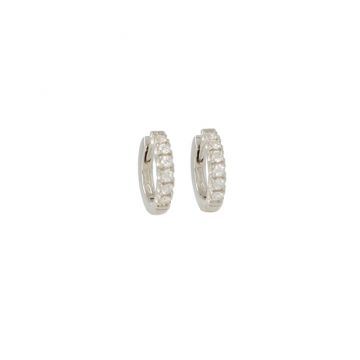 Varivello Fine Line | White Gold Earrings | Diamonds 0.32ct