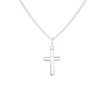 Lux | White Gold Pendant | Diamond Cross