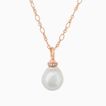 BRON | Joy Pendant | Diamonds - South Sea Pearl