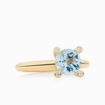 BRON | Phlox Ring | Topaz - Diamonds