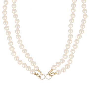 Sundrops | Necklace Yellow Gold | Pearl & Diamond