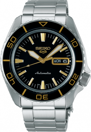 Seiko 5 Sports Black/Steel  SRPK99K1| 42.5mm