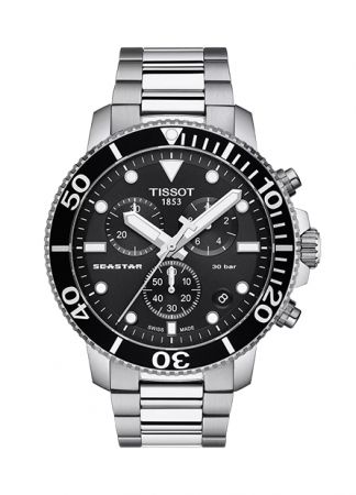 Tissot Seastar 1000 Chronograph Black/Steel | 45.5mm 
T120.417.11.051.00