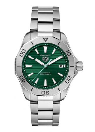 TAG Heuer Aquaracer Professional 200 Solargraph Steel Green | 40mm