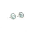 Sundrops | Earstuds White Gold | Topaz Ø10 mm