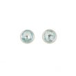 Sundrops | Earstuds White Gold | Topaz Ø10 mm