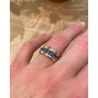 Yeva | Alliance Ring Pink Gold | Blue Sapphire