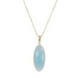 Sundrops | Necklace 14 Carat Yellow gold | Aquamarine