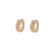 Varivello Fine Line | Pink Gold Earrings | Half Bold