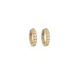 Varivello Fine Line | Yellow Gold Earrings | Diamonds 0.32ct