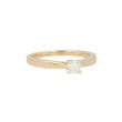 W | Diamond Solitaire Ring 4 Claws Yellow Gold | 0.25ct