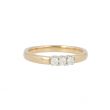 W | Diamond Alliance Ring Yellow Gold | 3 x 0.05ct