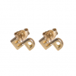 Pair Two Initial Earrings | 18ct Gold