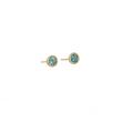 Sundrops | Earstuds Yellow Gold | London Blue Topaz Ø4mm