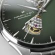 Hamilton Jazzmaster Open Heart Green Steel | 40mm