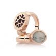 BRON | Toujours Ajour Pink Gold Pinky Ring | Onyx