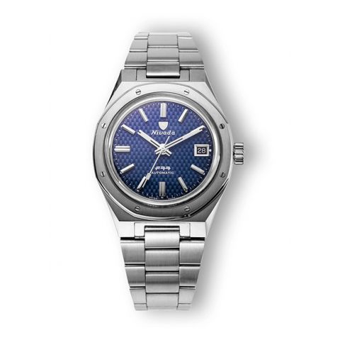 Nivada Grenchen F77 Blue with Date | 37mm
69001A77