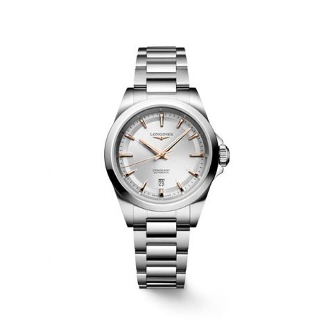 Longines Conquest Silver/Staal Rosé Index | 30mm
L3.320.4.72.6