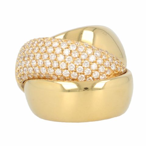 Be | Ring 18carat Yellow gold | Diamonds