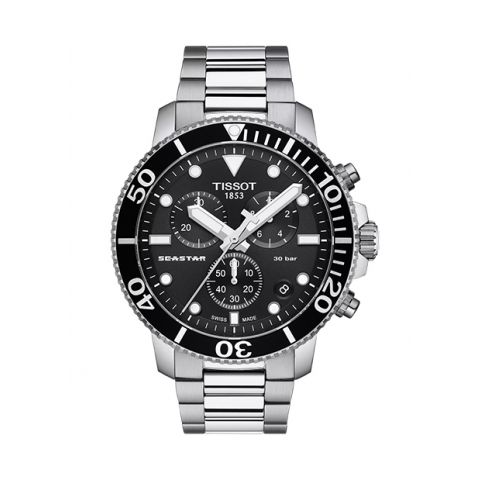 Tissot Seastar 1000 Chronograph Black/Steel | 45.5mm 
T120.417.11.051.00