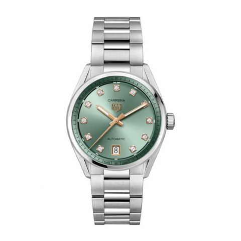 TAG Heuer Carrera Date Green/Diamonds | 36mm
WBN2317.BA0001