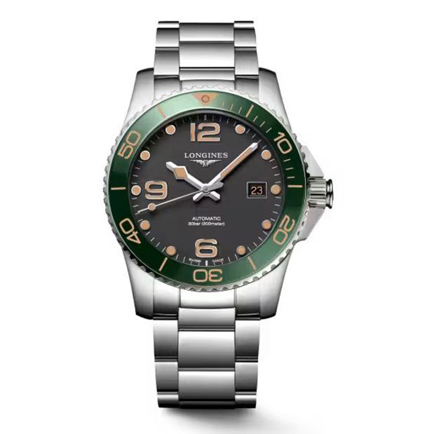 Longines Hydroconquest Automatic Green black 41mm L3.781.4.05.6 Juwelier van Willegen Juwelier van Willegen